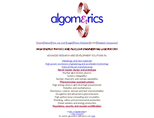 Tablet Screenshot of algometrics.com